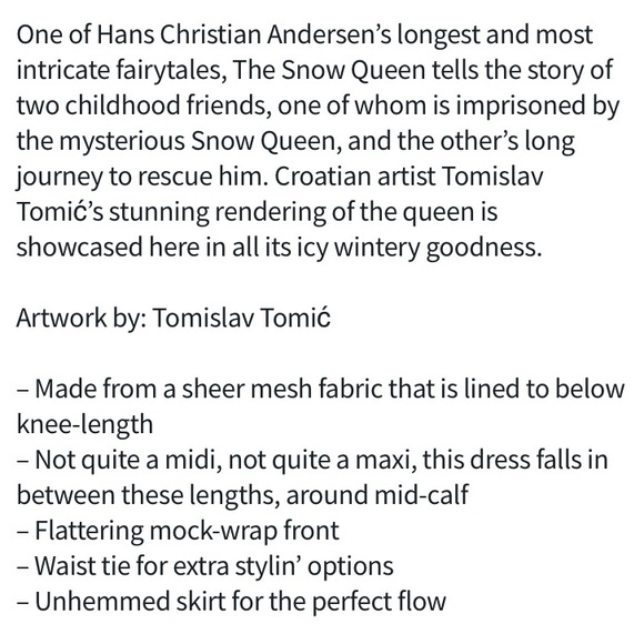 BLACKMILK The Snow Queen Sleeveless Wrap MIDAXI DRESS! - Picture 10 of 12